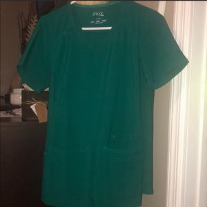 New Cherokee Iflex hunter green scrub top